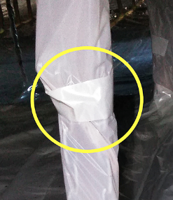 パイオラン難燃テープFR-10-WH(ホワイト) 50ミリX25M