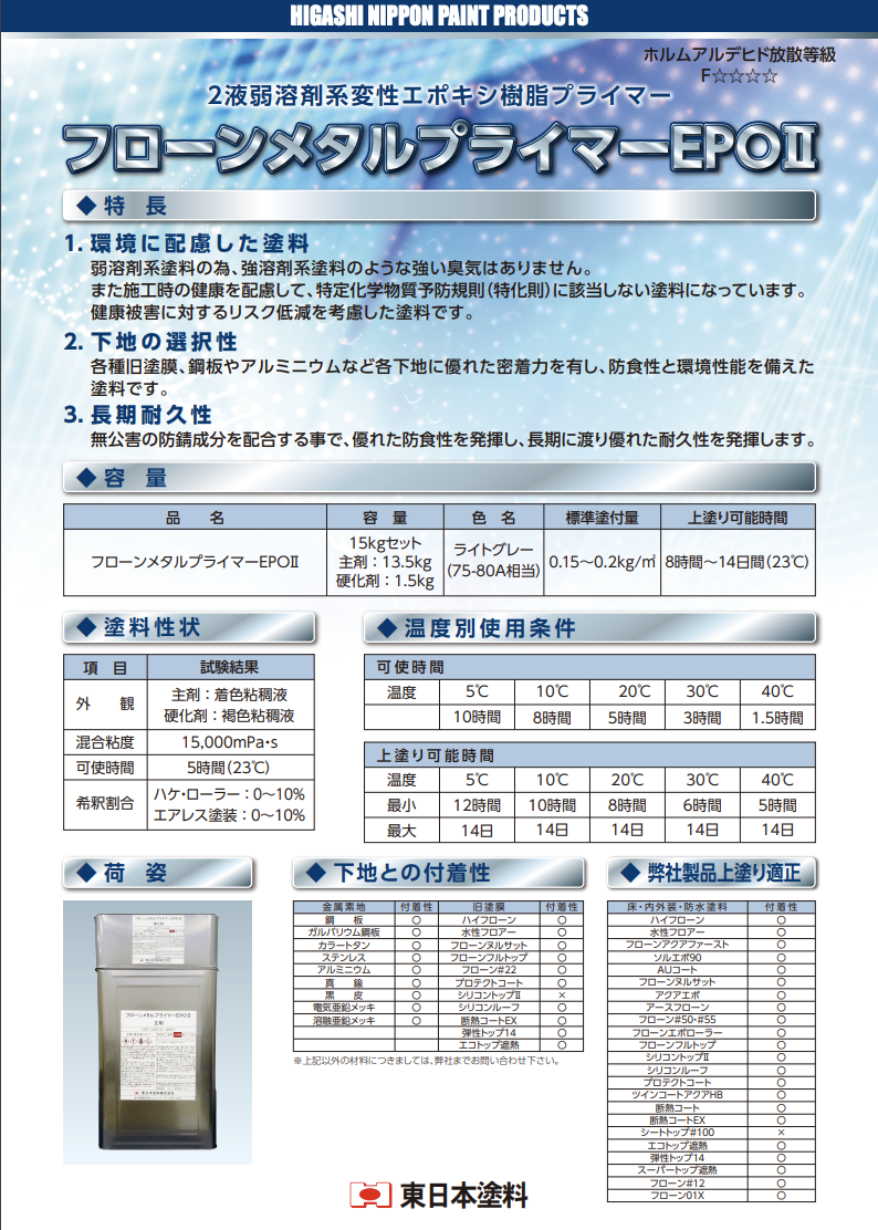 フローンメタルプライマーEPOⅡ