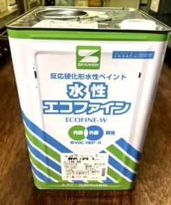 水性エコファイン　艶消し　N-35（消炭色系）　16KG　＃反応硬化形低VOC水性塗料　＃エスケー化研　＃一液　＃アクリル樹脂系　＃JIS認証防火認定　＃防かび・防藻性　＃低VOC　＃透湿性 　＃限定1　＃ラスイチ　＃20241004　＃DPM