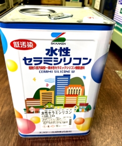 水性セラミシリコン 　22-70C    (アイボリーベージュ系) 　16KG　＃超耐久低汚染型一液水性セラミックシリコン樹脂塗料　＃エスケー化研　#アウトレット　＃2025　＃限定5缶