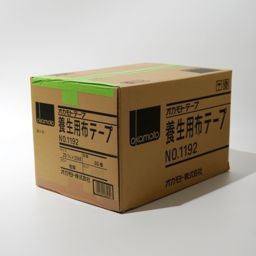 オカモト　＃1192　若草色　養生布テープ　 25mm　 60個入　＃養生用布テープ　＃20250819　＃送料無料　＃DPM