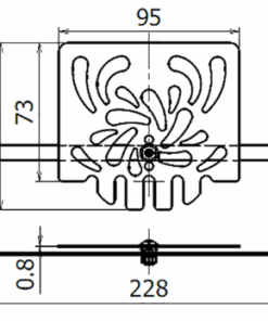 ダモ花柄ストレーナ (10コ)