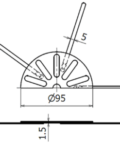 ﾀﾞﾓ目皿型75ストレーナー (10ｺ)